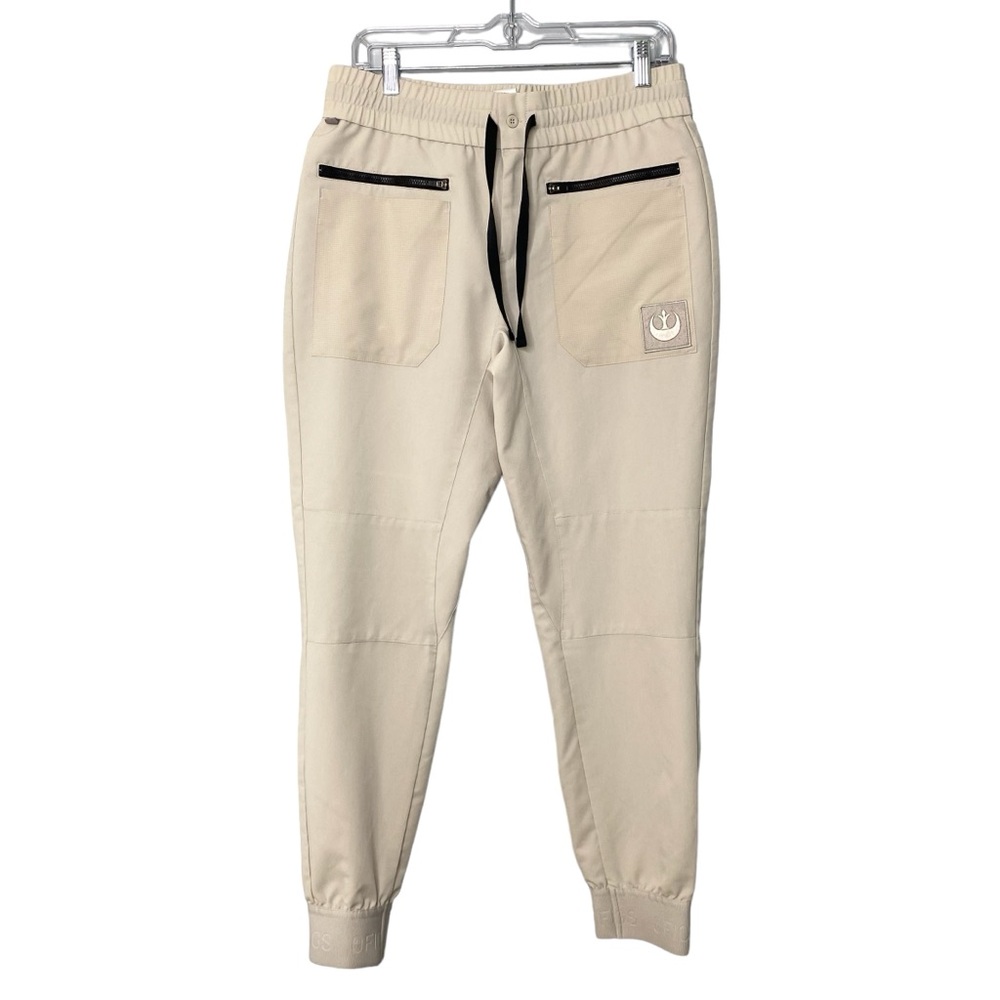 Figs Star Wars Light Side Jedi Ivory Sand Scrub Pants   Size Medium